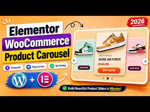 Elementor WooCommerce Product Carousel Tutorial (Free Slider Widget)