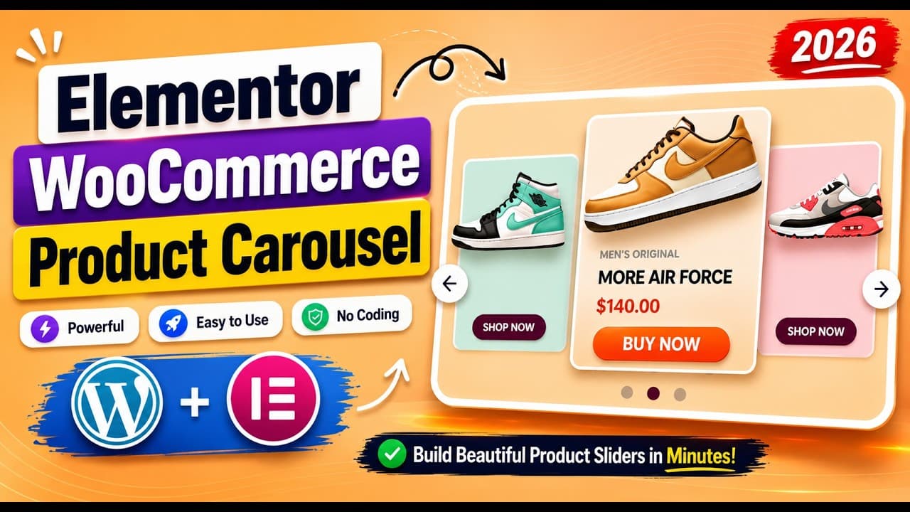 Elementor WooCommerce Product Carousel Tutorial (Free Slider Widget)